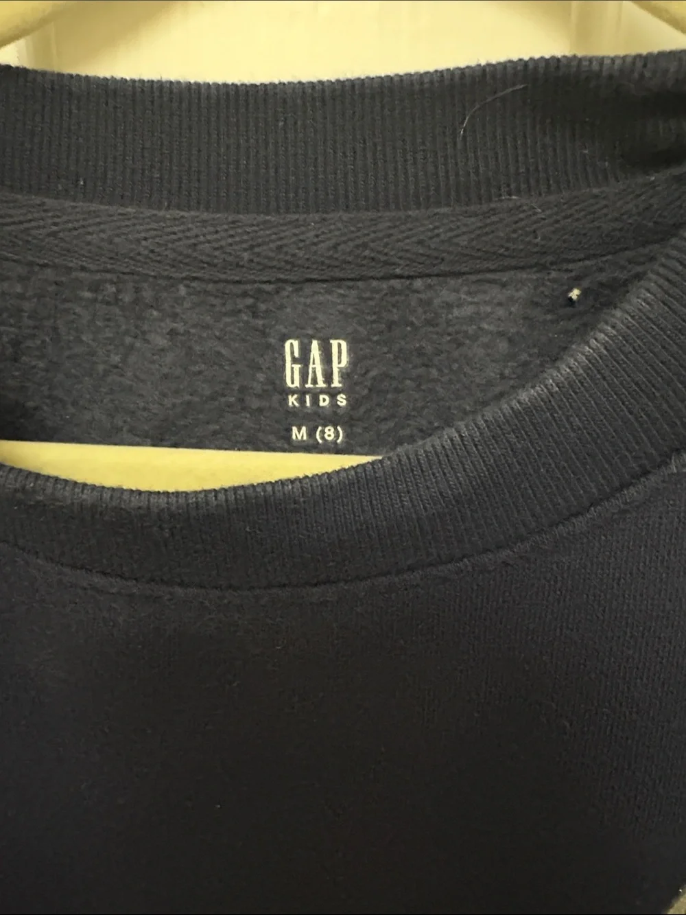 Girls Medium (8) GAP Sweatshirt with Silver Smiley Face